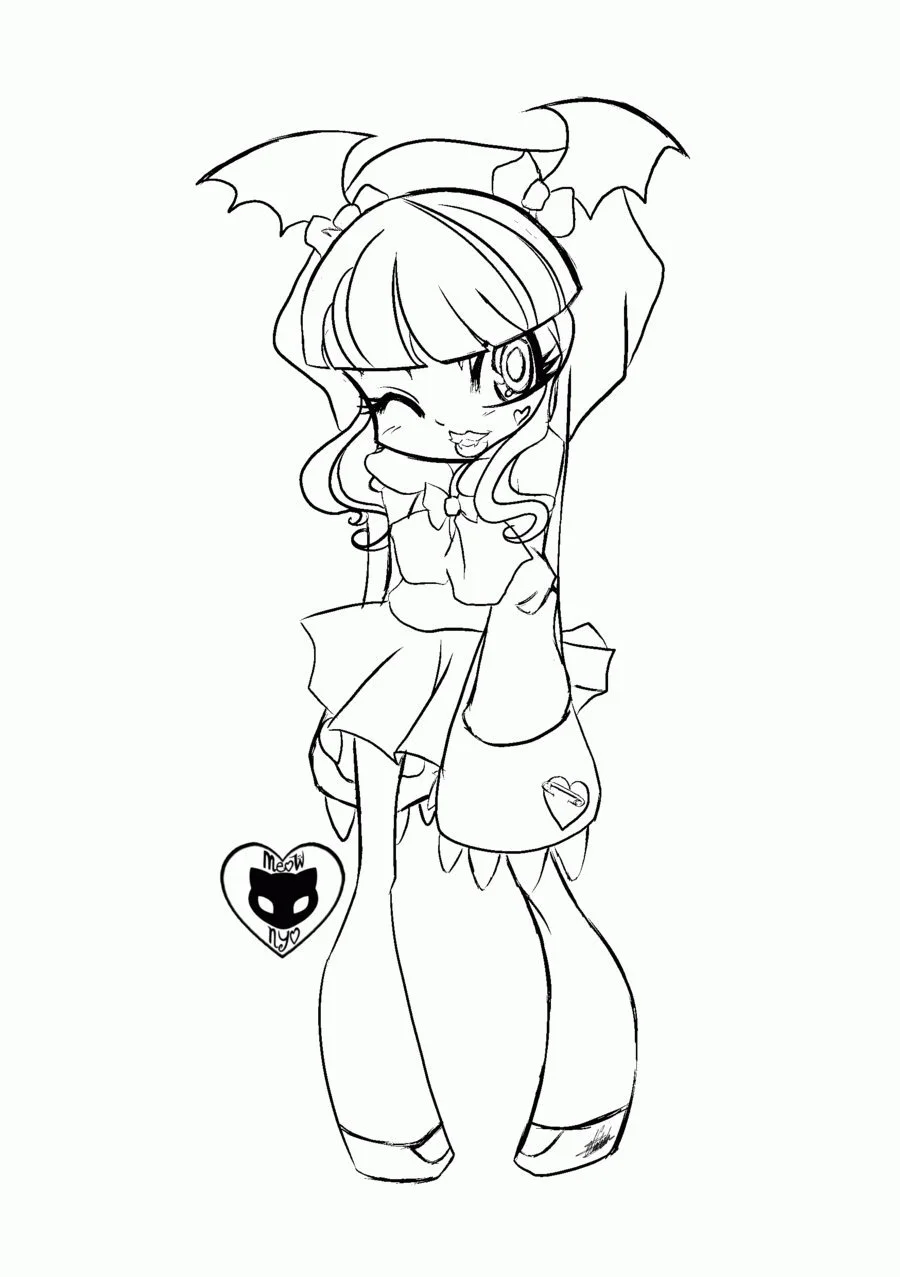 Chibi Coloring Pages 21