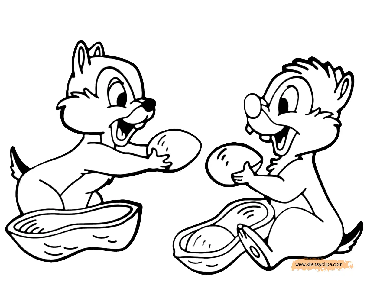Chip and Dale Rescue Rangers Coloring Pages 1