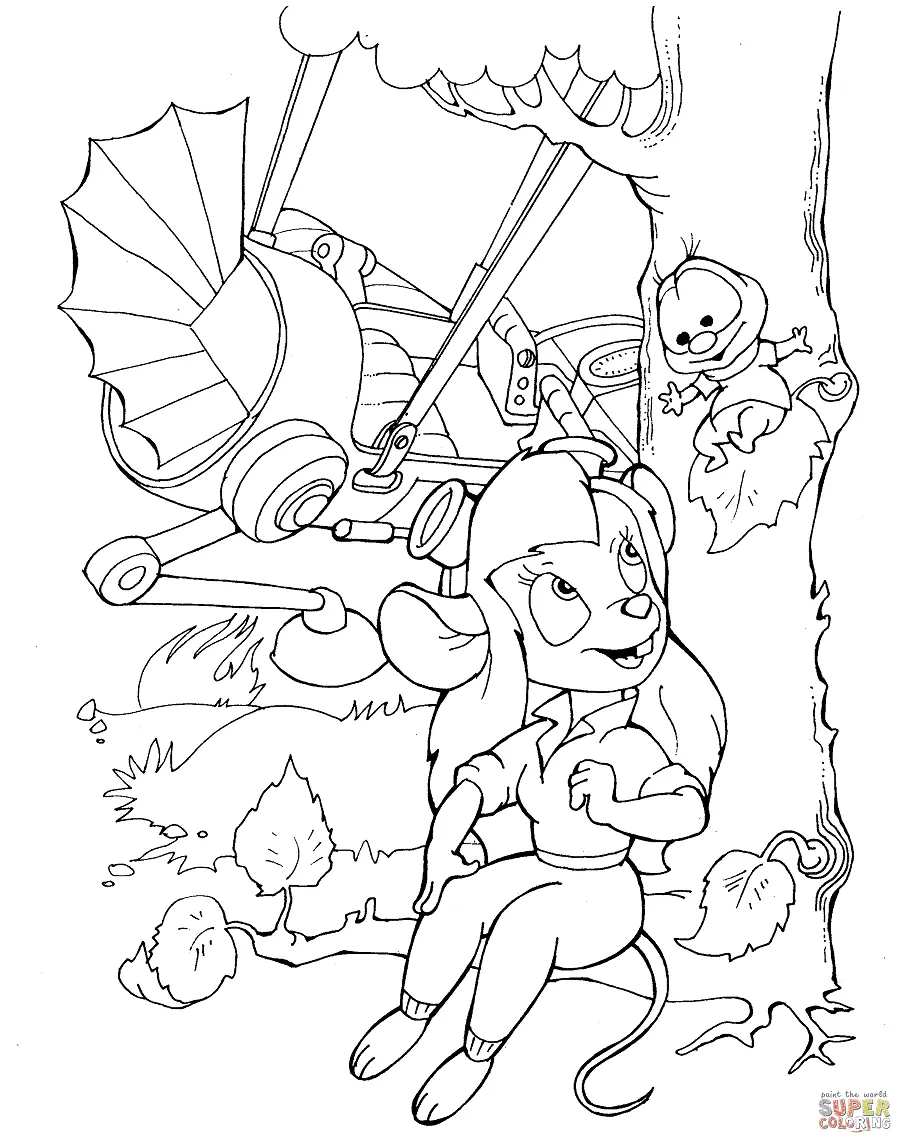 Chip and Dale Rescue Rangers Coloring Pages 25