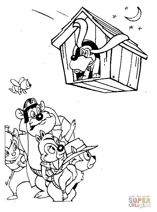 Chip and Dale Rescue Rangers Coloring Pages 44