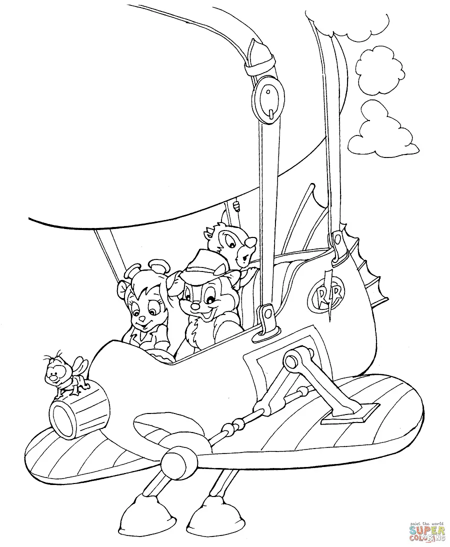 Chip and Dale Rescue Rangers Coloring Pages 50