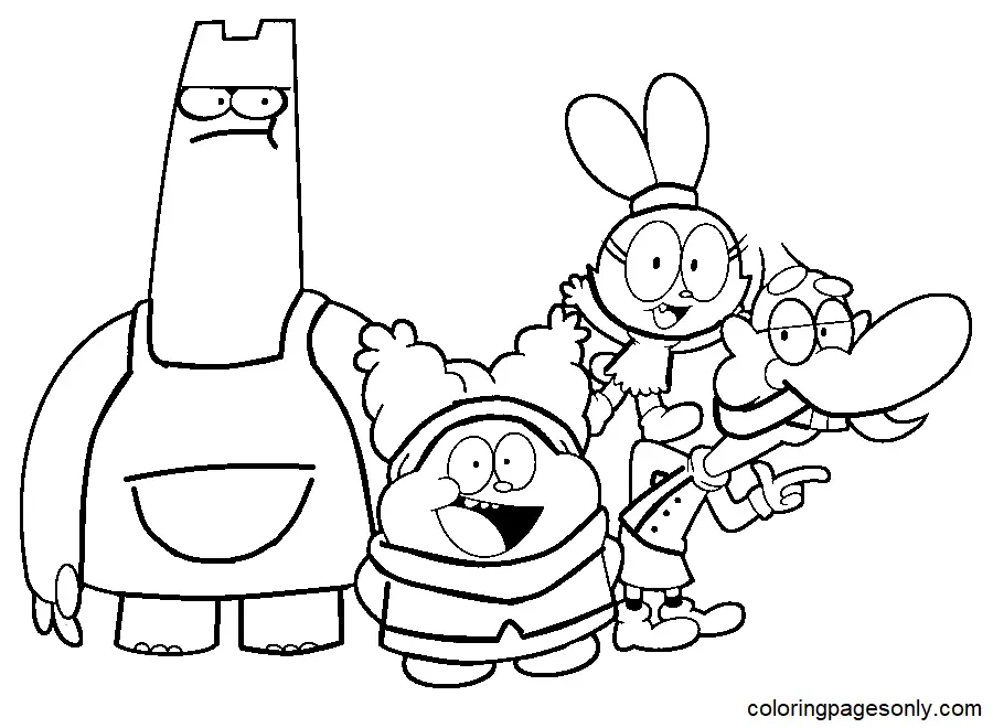 Chowder Ausmalbilder 2