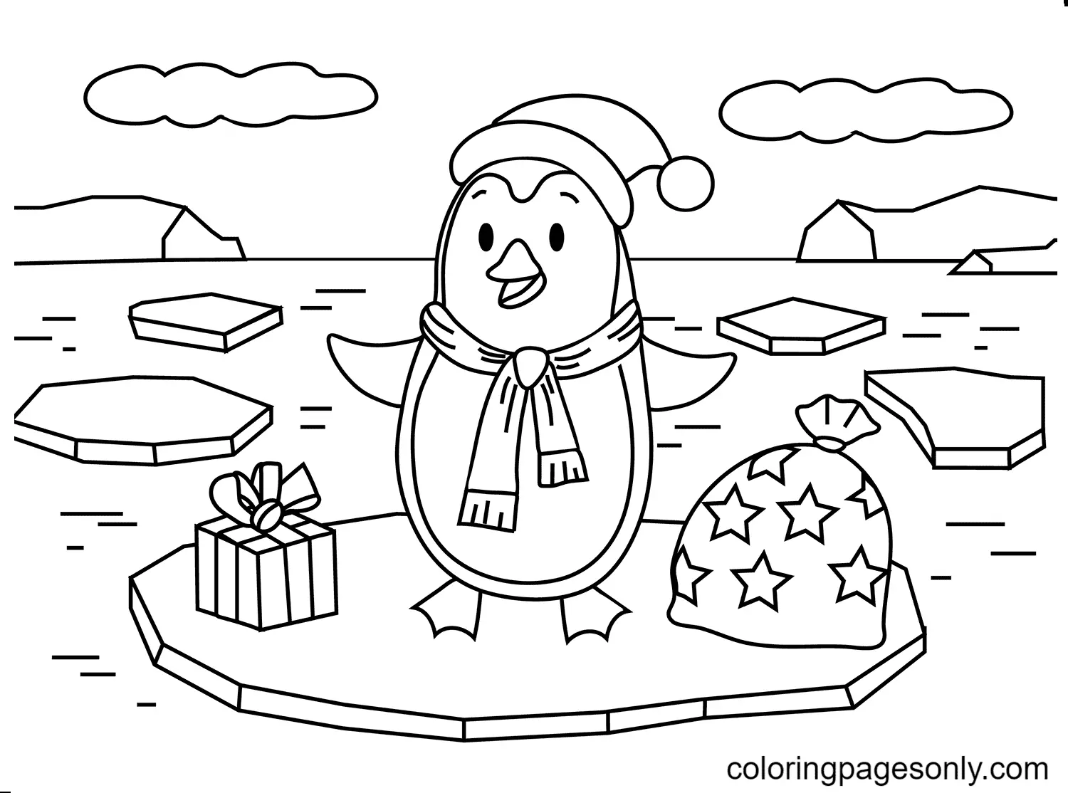 Animales Navidenos Para Colorear 14