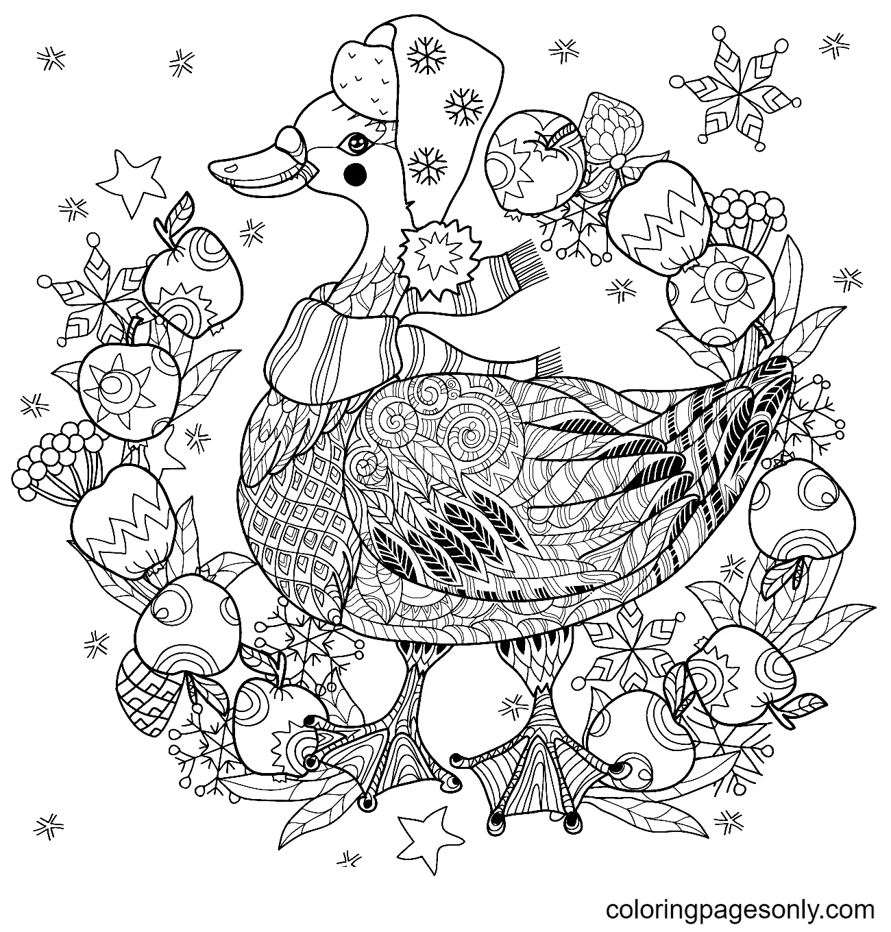 Animales Navidenos Para Colorear 54