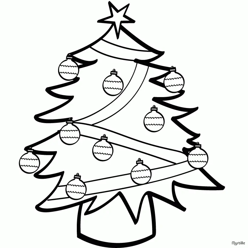 Weihnachtsdekoration Ausmalbilder 22