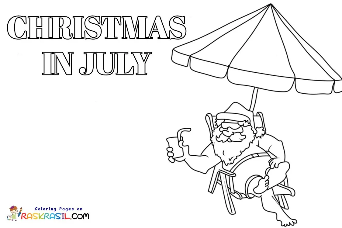Navidad En Julio Para Colorear 15