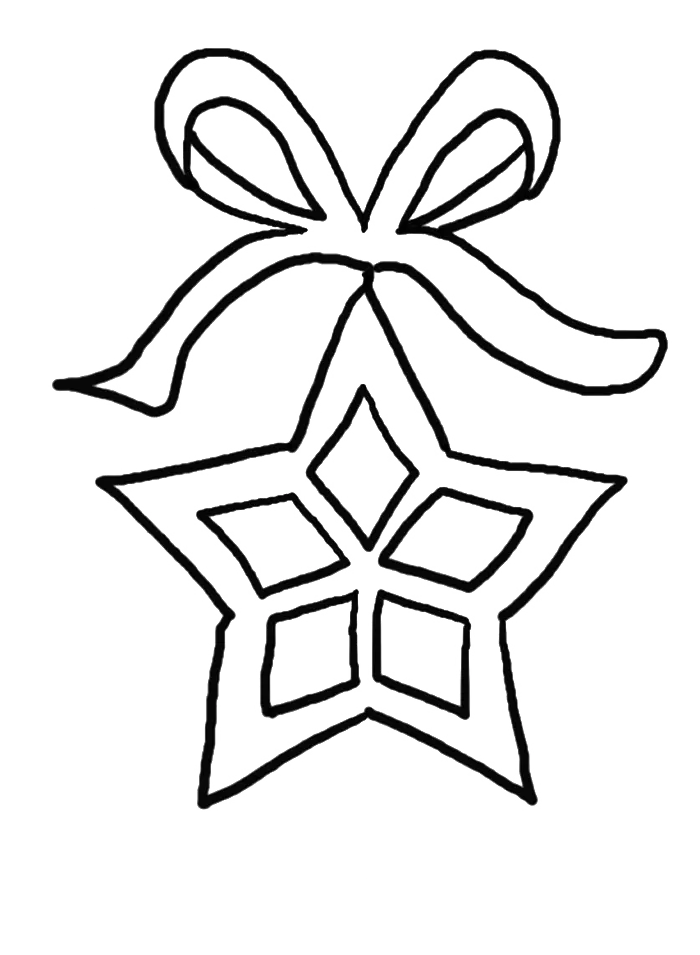 Desenhos de Estrelas de Natal Para Colorir 6