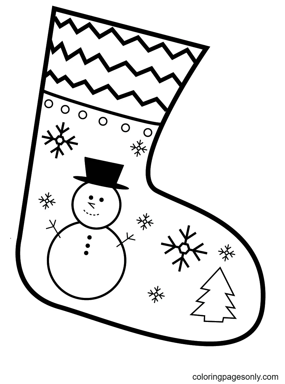 Calcetines Navidenos Para Colorear 38