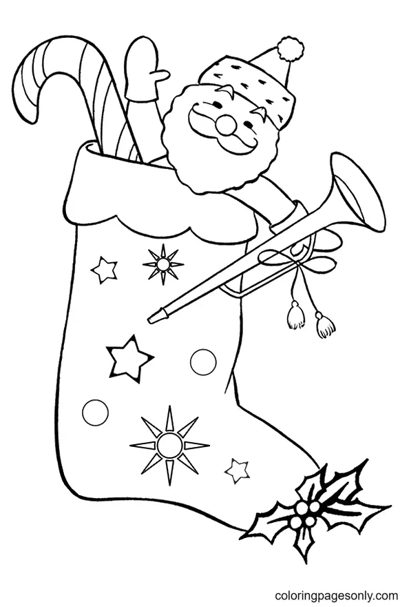Calcetines Navidenos Para Colorear 62