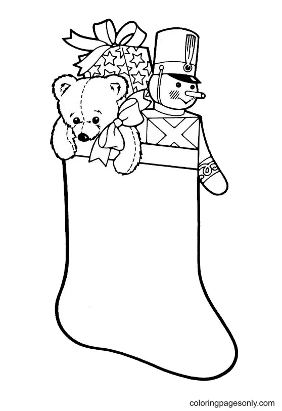 Calcetines Navidenos Para Colorear 7