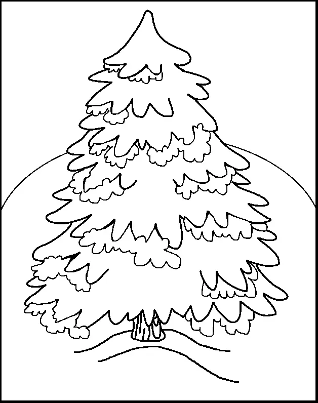 Christmas Tree Coloring Pages 48