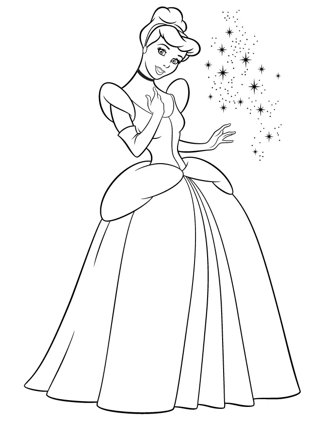 Ausmalbilder Cinderella 20