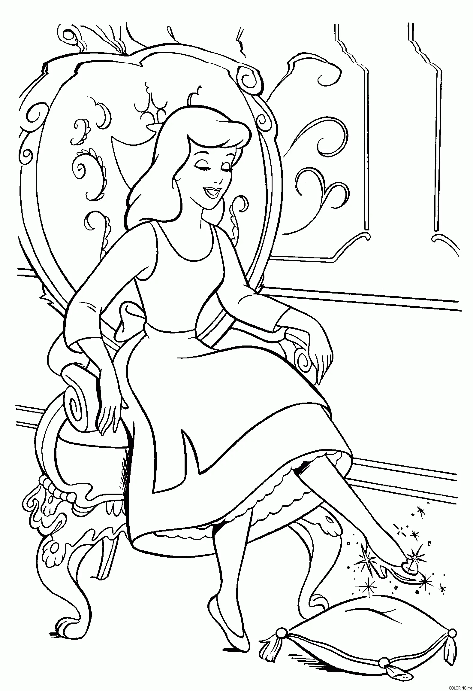 Ausmalbilder Cinderella 31