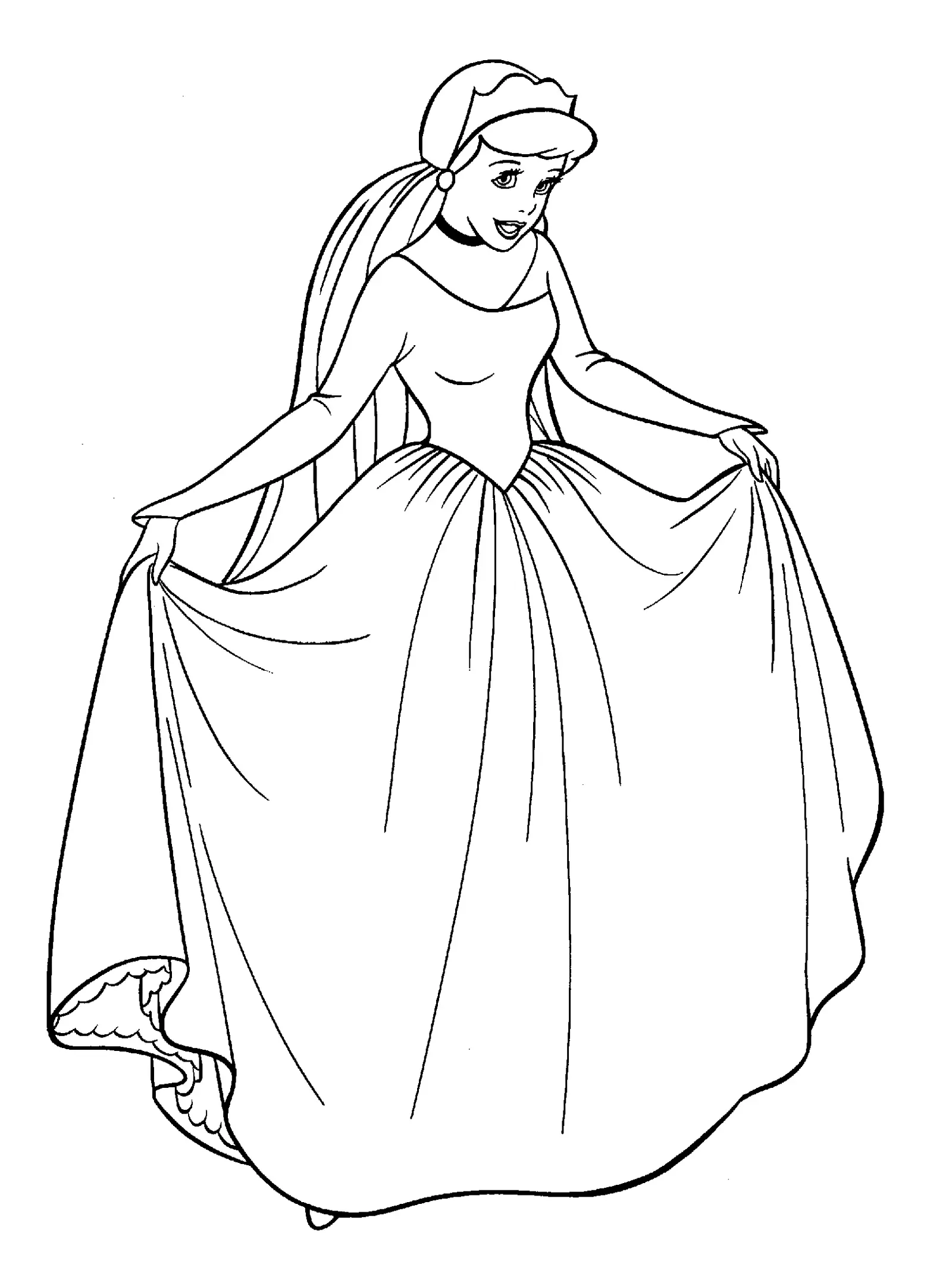 Ausmalbilder Cinderella 4