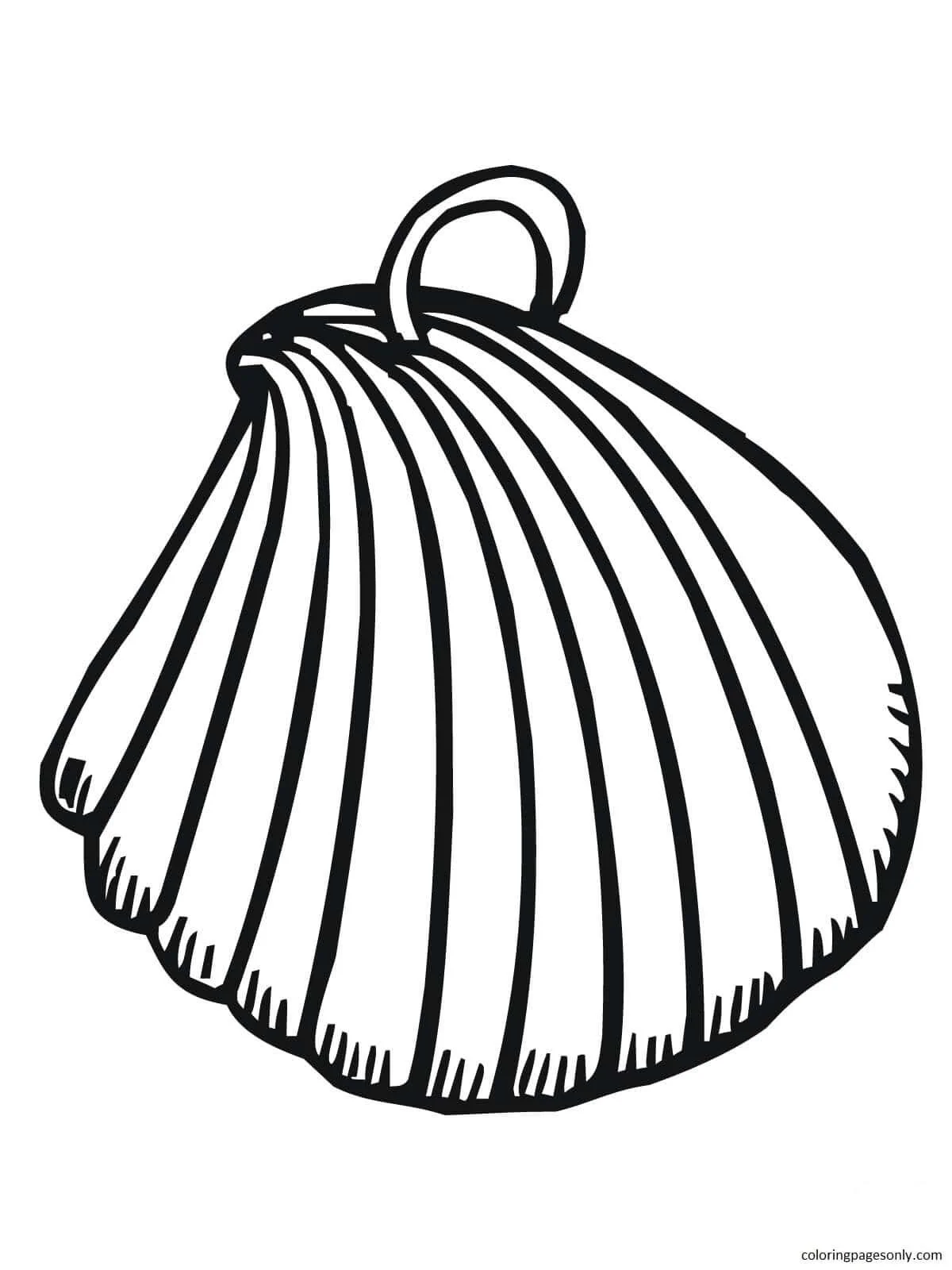 Clam Coloring Pages