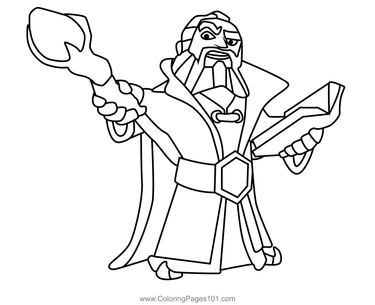 Clash of the Clans Para Colorear 11