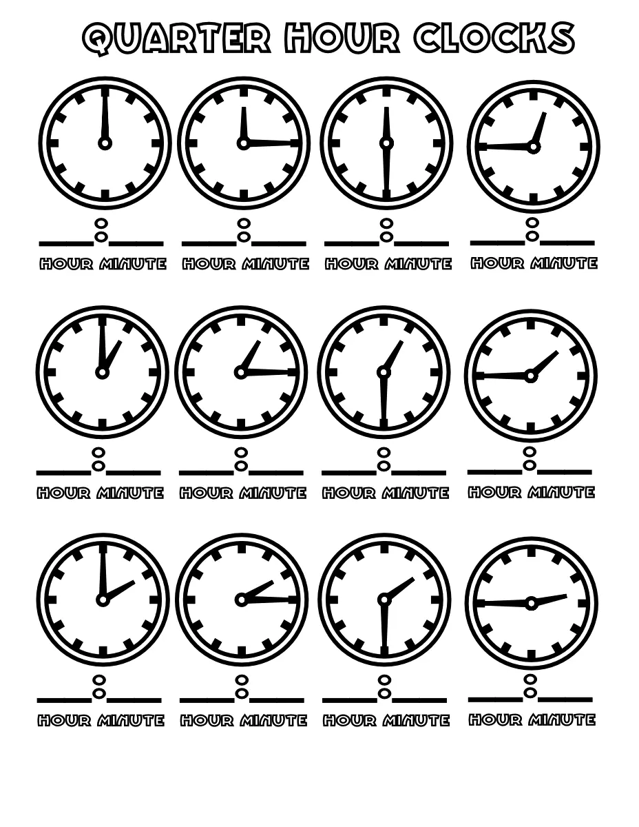 Uhr Ausmalbilder 40