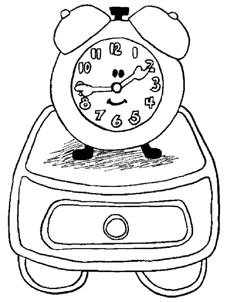 Uhr Ausmalbilder 45