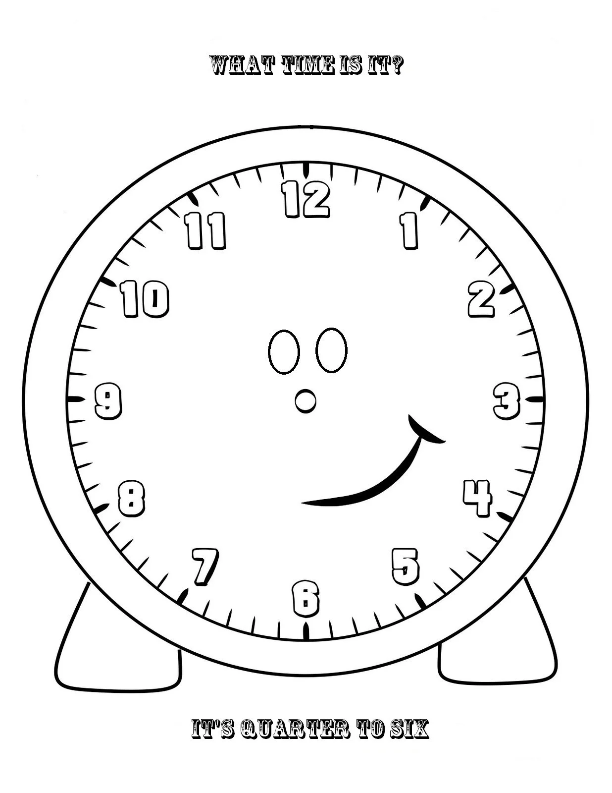 Uhr Ausmalbilder 85