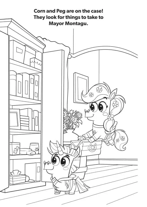 Corn and Peg Coloring Pages 11