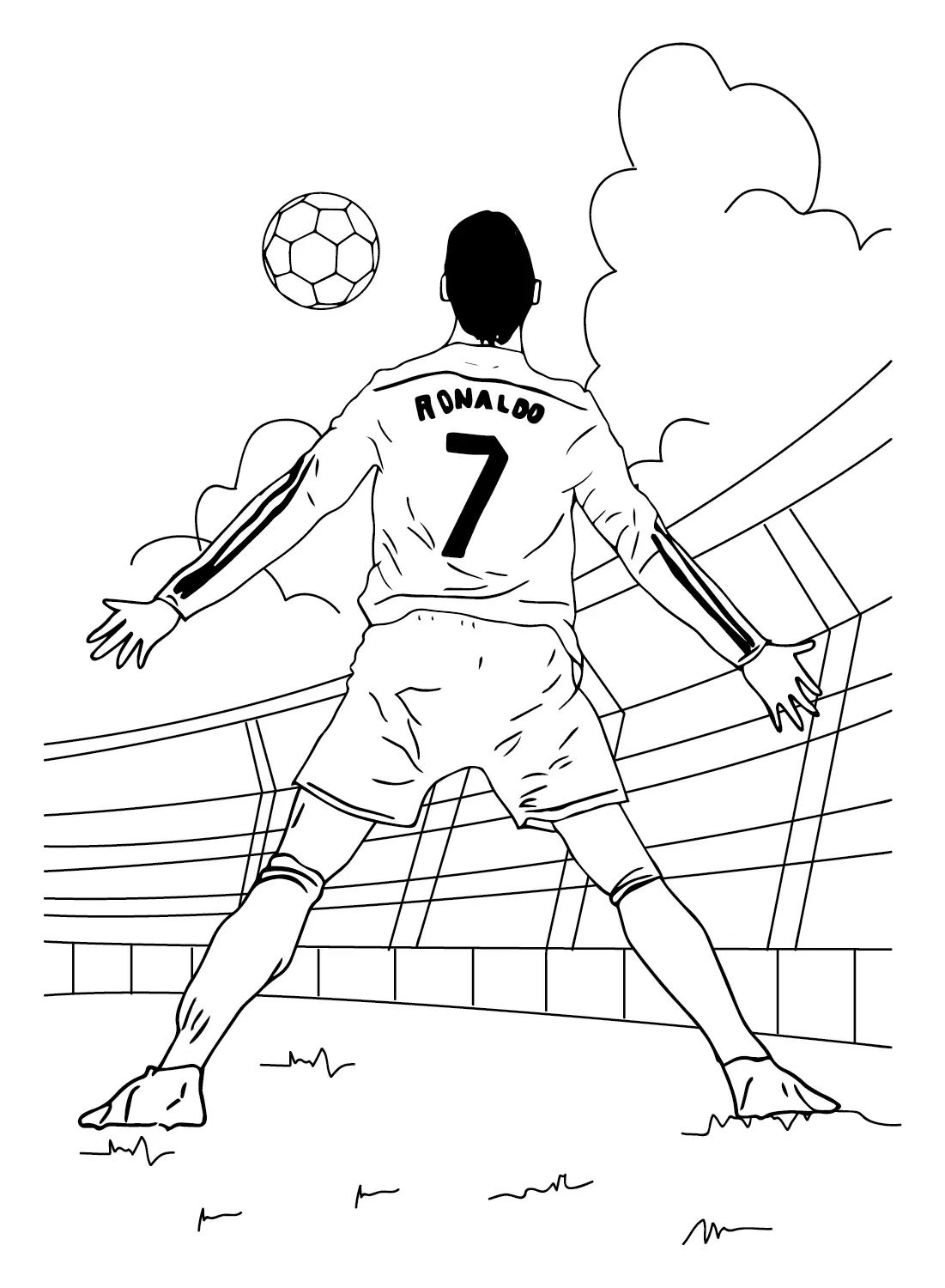 Cristiano Ronaldo Para Colorear 28