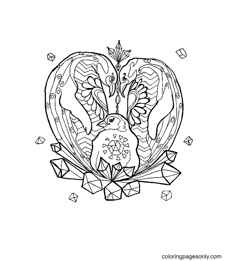 Desenhos de Cristal Para Colorir