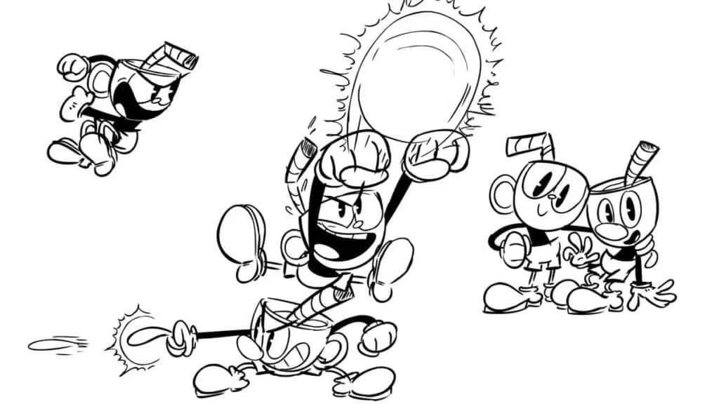 Cuphead Coloring Pages 34