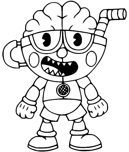 Cuphead Coloring Pages 85