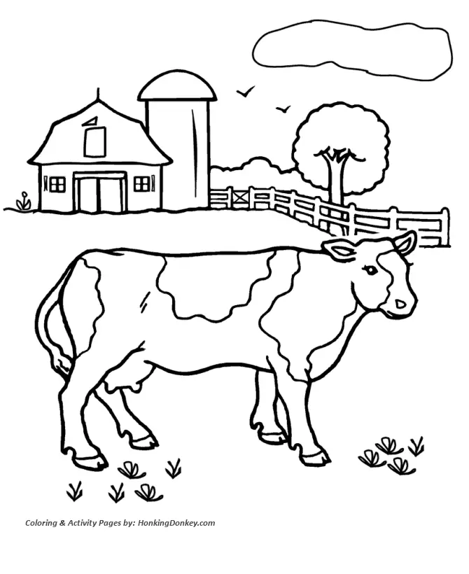 Vacas Lindas Para Colorear 2