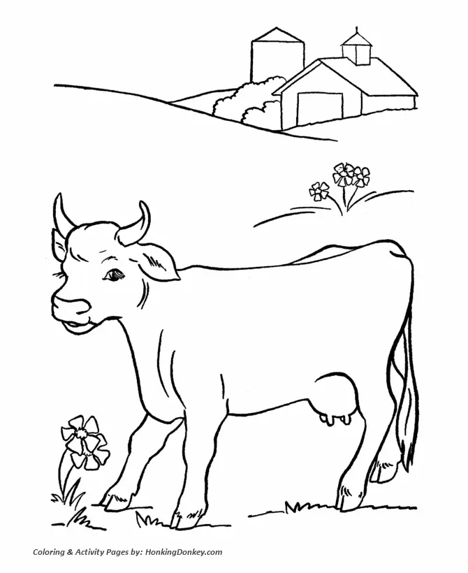 Vacas Lindas Para Colorear 4