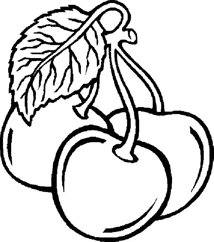 Cute Fruit Coloring Pages 14