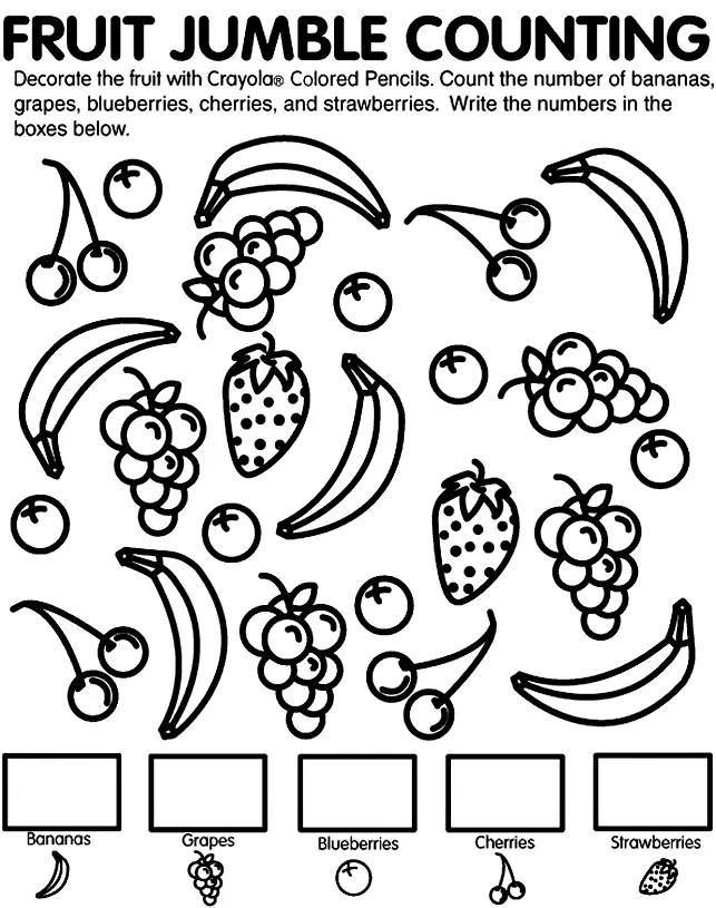 Cute Fruit Coloring Pages 37