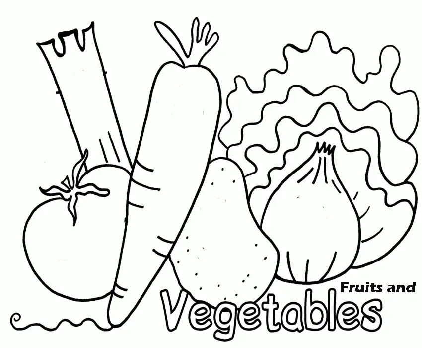Cute Fruit Coloring Pages 7