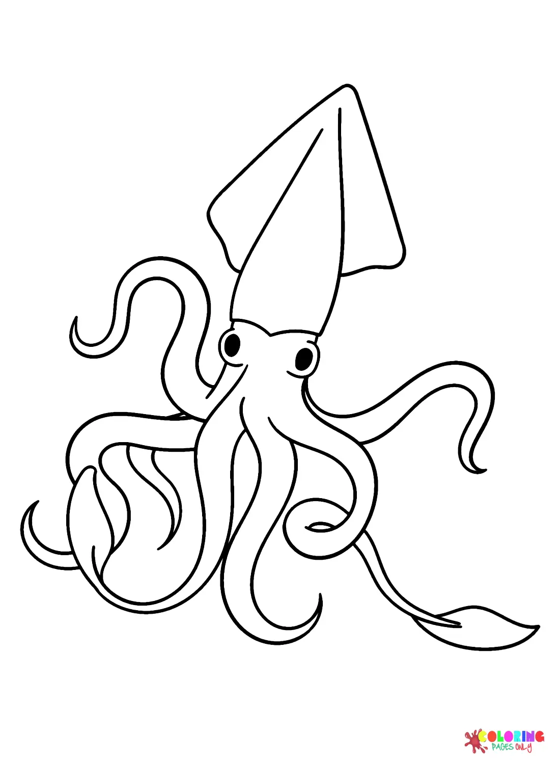 Tintenfisch Ausmalbilder 10