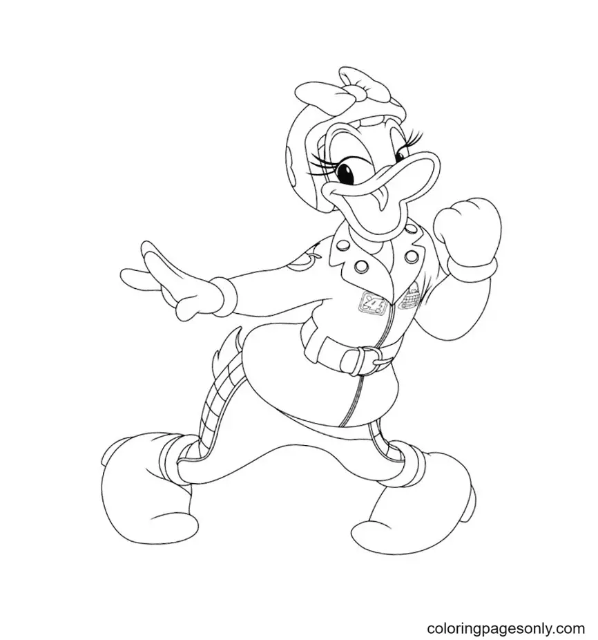 Daisy Duck Coloring Pages 14