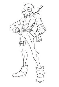 Deadpool Coloring Pages 118