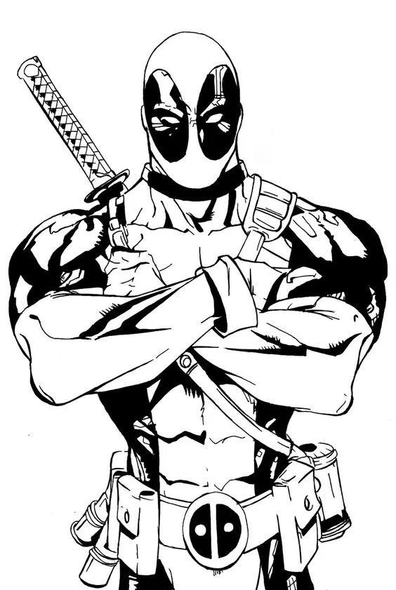 Deadpool Coloring Pages 5