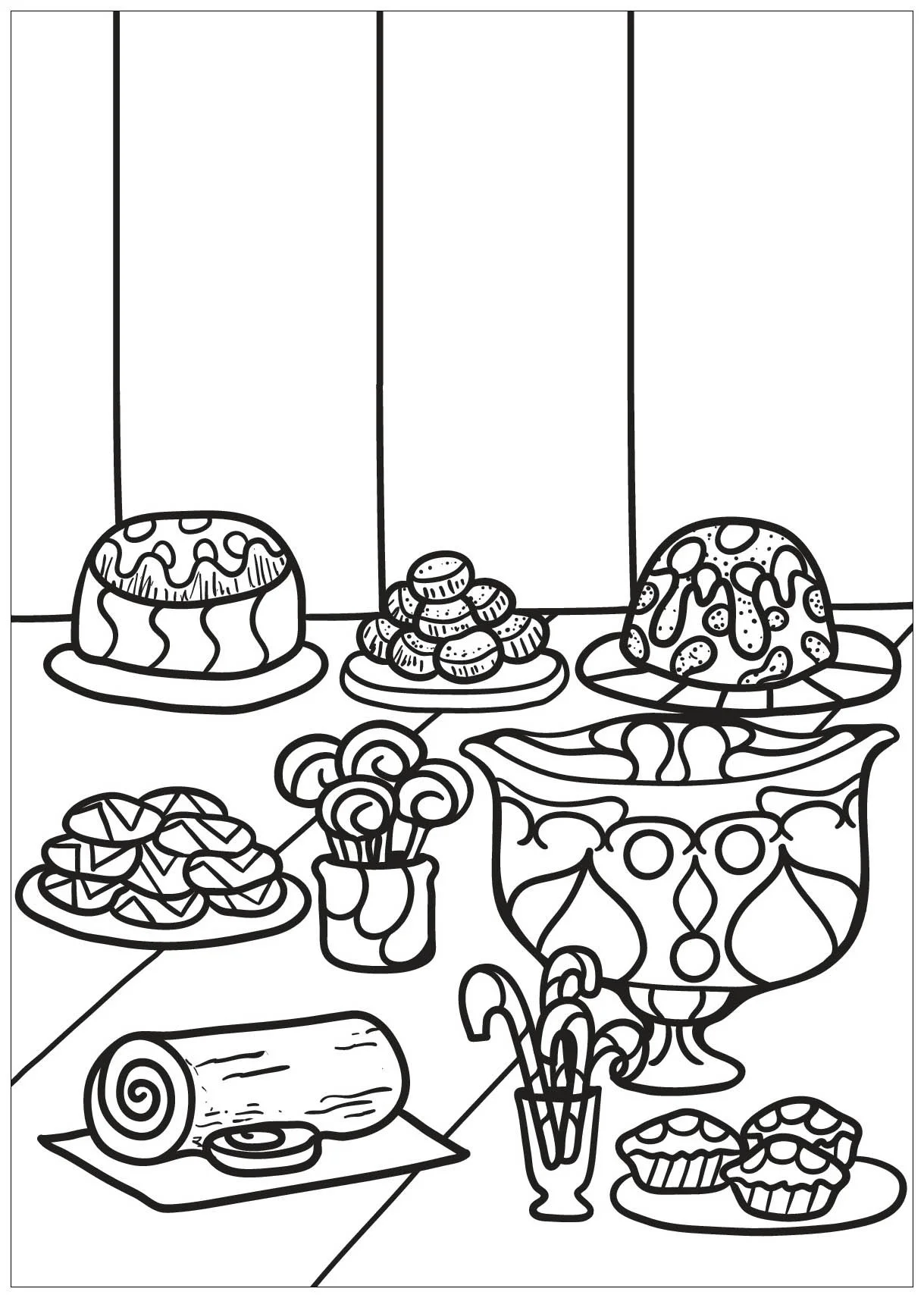 Postres Para Colorear 19