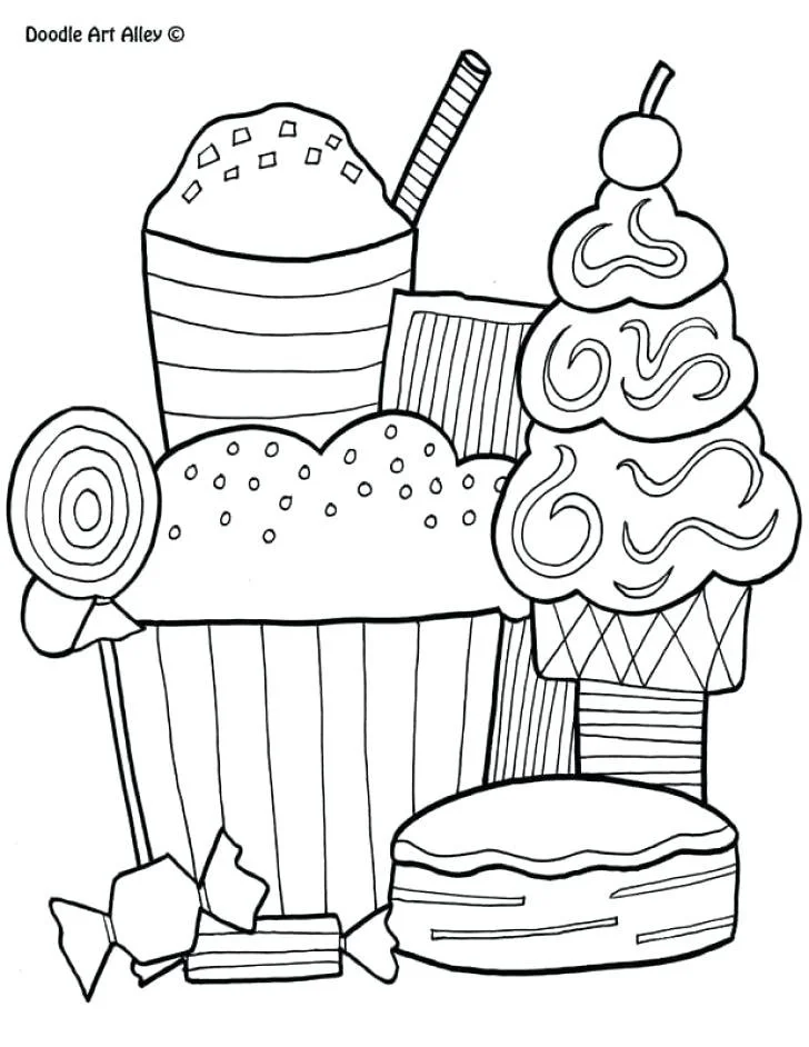 Postres Para Colorear 24