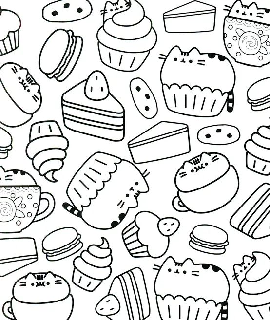 Postres Para Colorear