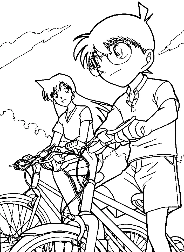 Detective Conan Para Colorear