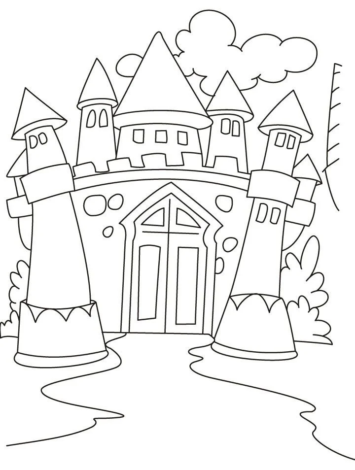 Castillo Disney Para Colorear
