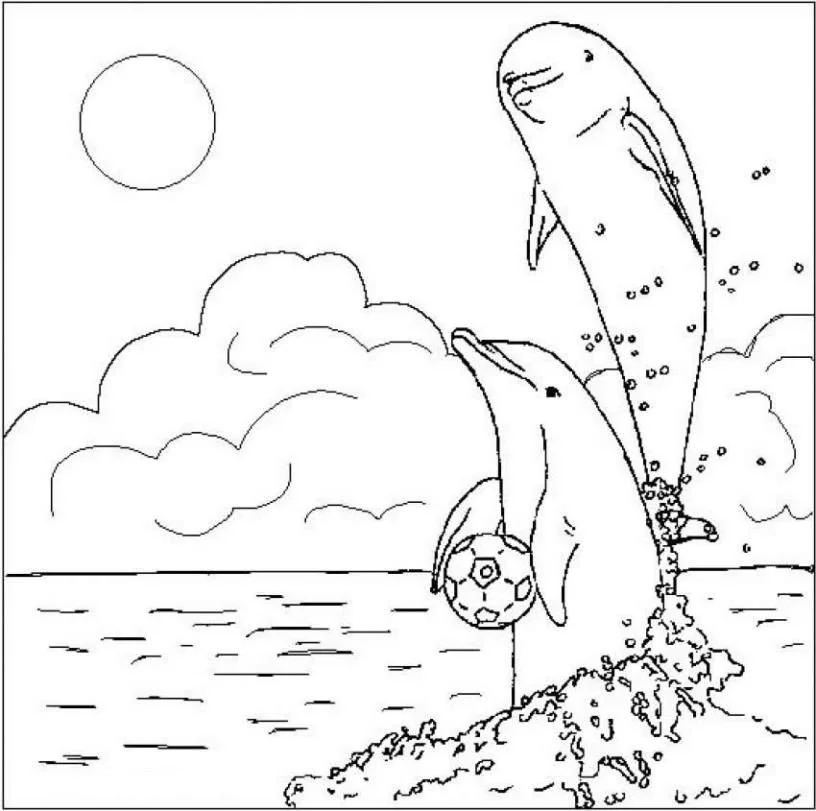 Dolphin Coloring Pages 54