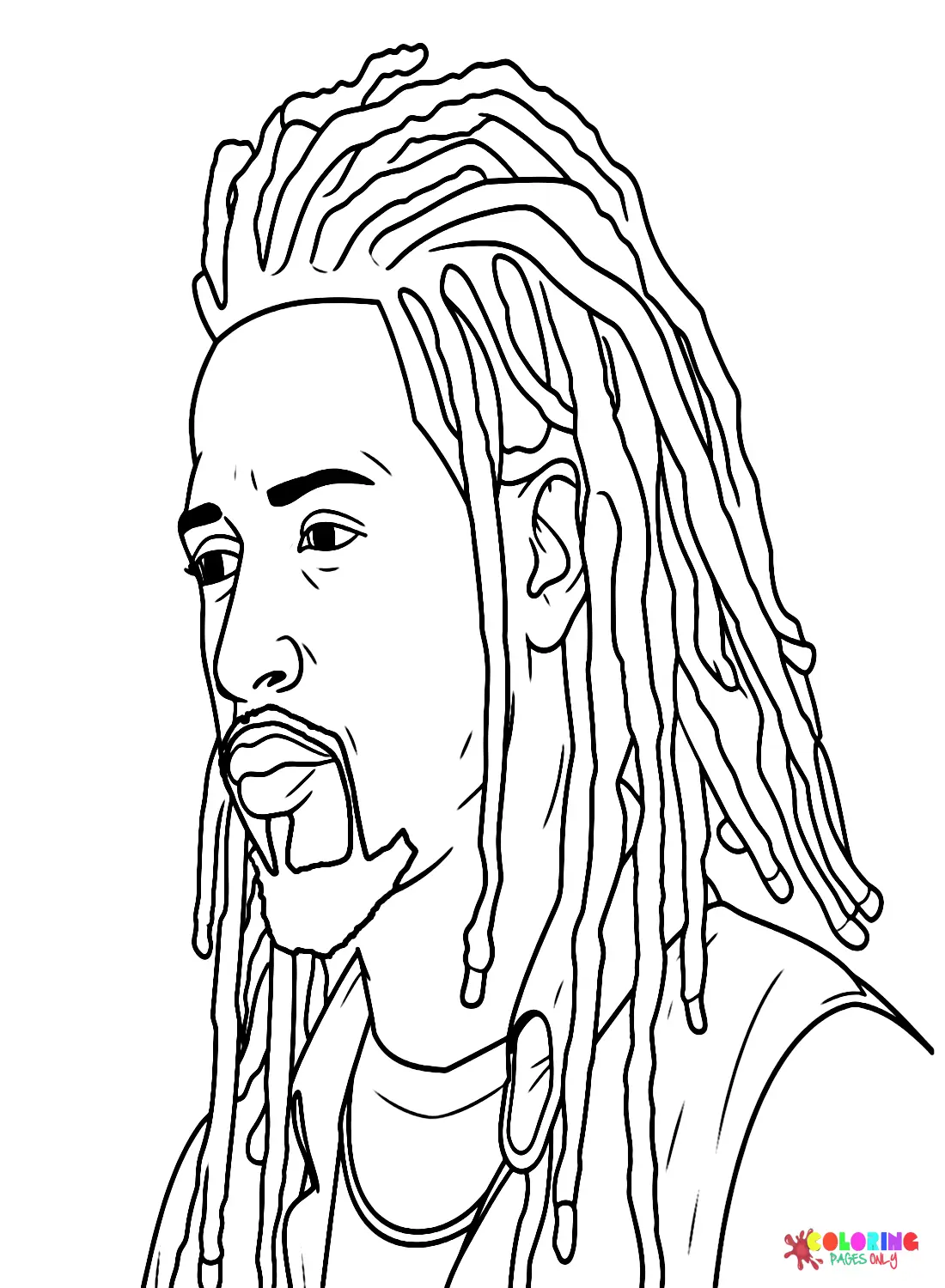 Dreadlocks Coloring Pages 22
