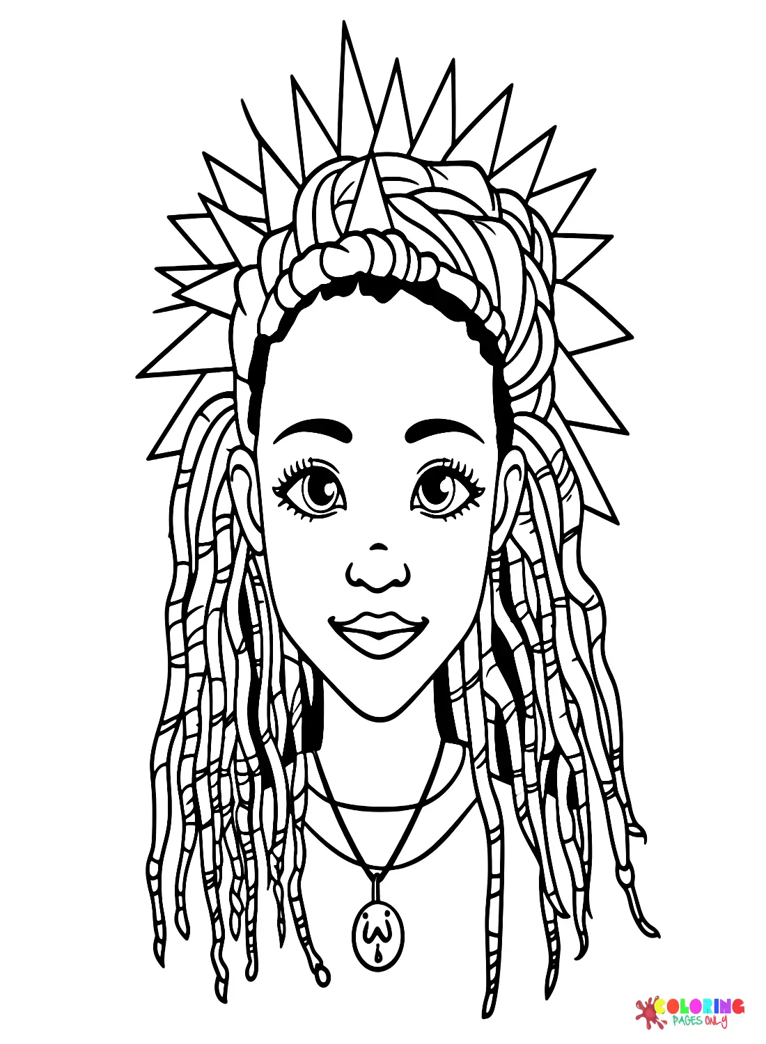 Dreadlocks Coloring Pages 6