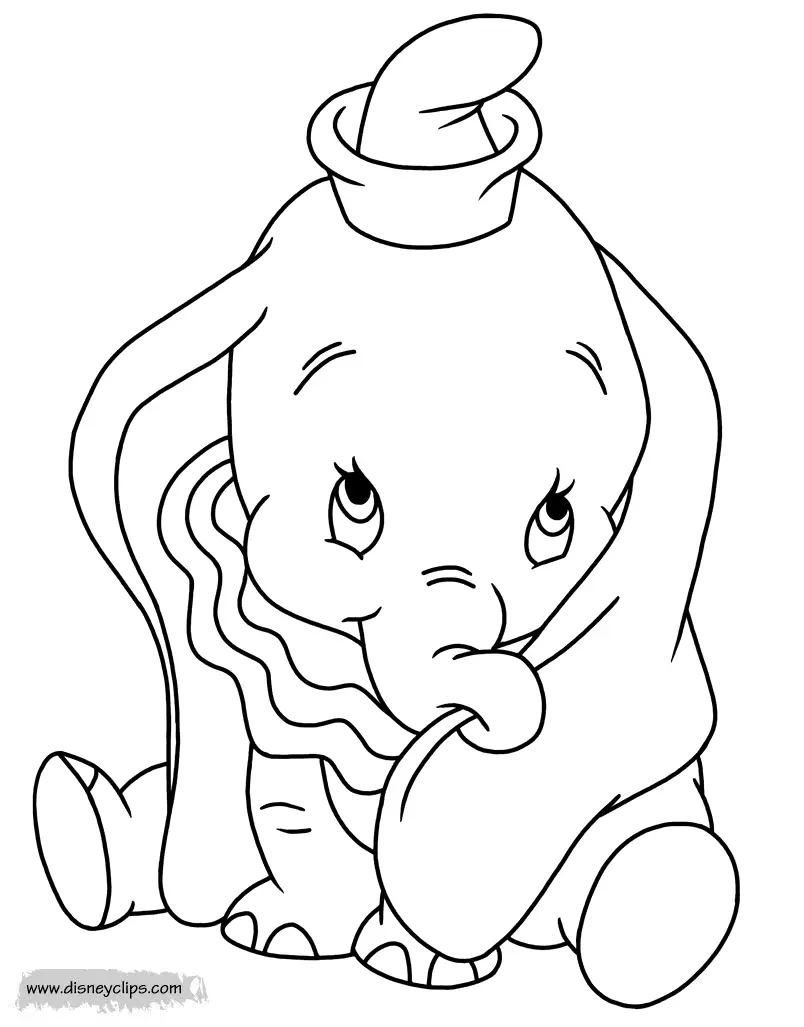 Dumbo Coloring Pages 3