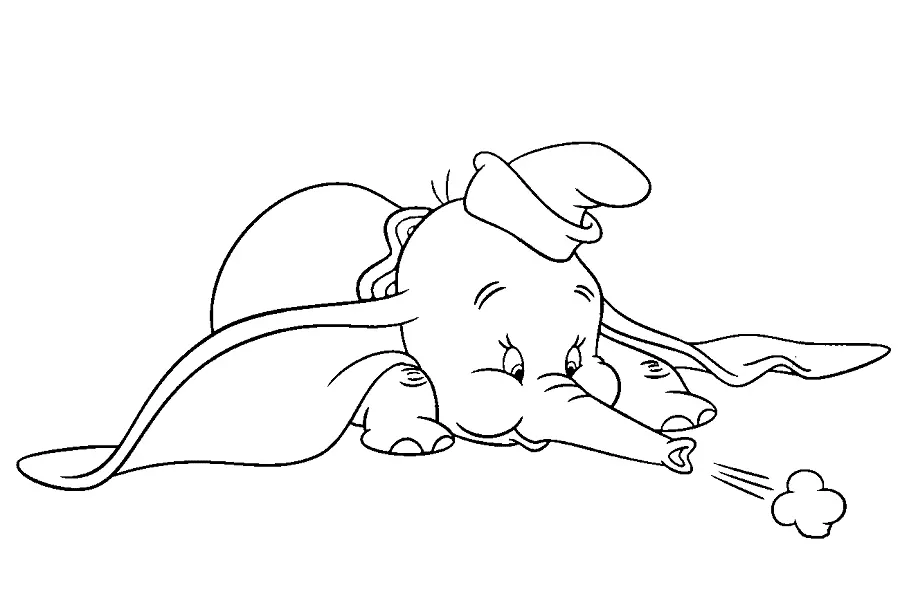Dumbo Coloring Pages 45