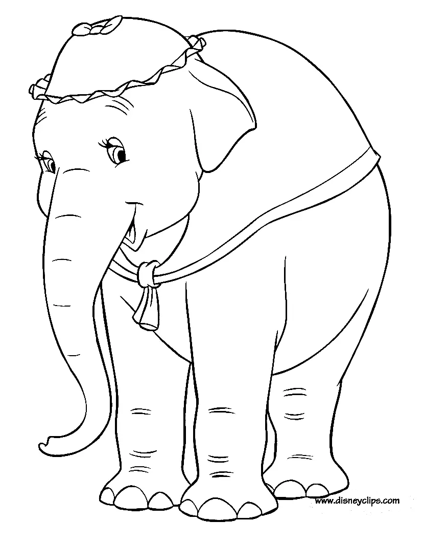 Dumbo Coloring Pages 7
