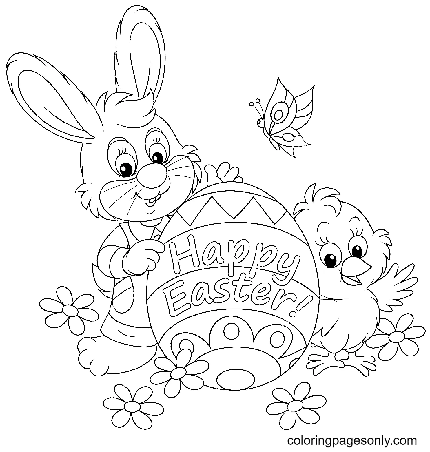 Osterhase Ausmalbilder 24