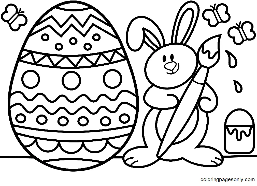 Osterhase Ausmalbilder 66